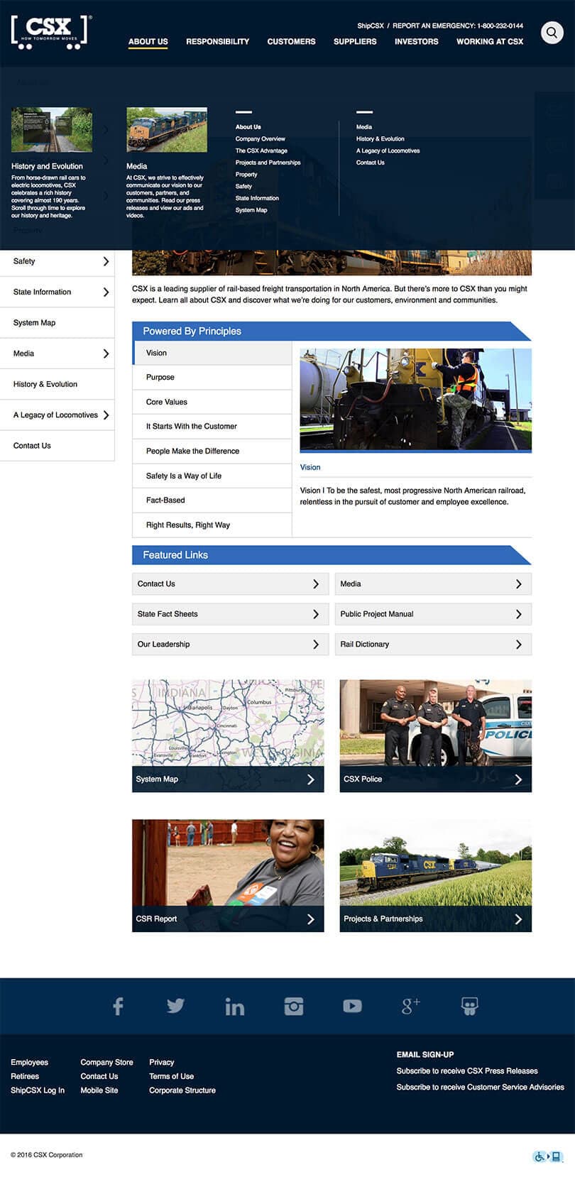 CSX.com about page