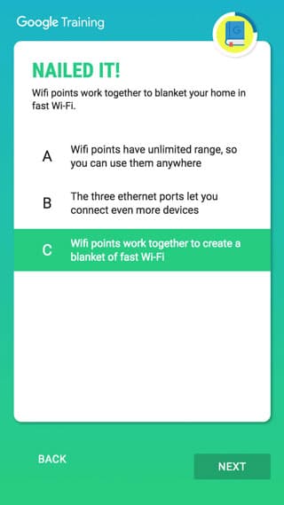 Question and answer game on mobile
